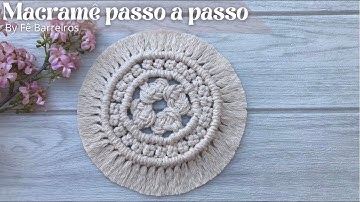 Porta Copo em macramê passo a passo | macrame coaster tutorial #macrame #macramepassoapasso
