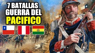 💥Las 7 Mayores Batallas de la Guerra del Pacifico - Guerra del Pacífico Chile vs Perú y Bolivia 1879
