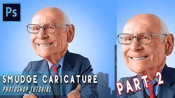 PHOTOSHOP TUTORIAL How To Make Smudge Caricature (Part. 2)
