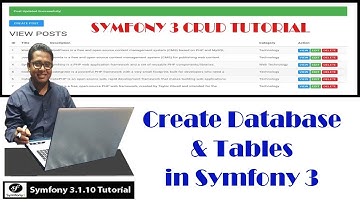 How to create database and tables in Symfony 3