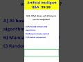 Artificial Intelligent(AI) Q & A 25-28