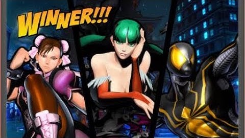 ULTIMATE MARVEL VS. CAPCOM 3 Morrigan, Spider Man, and Chun Li