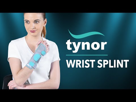 How to wear Tynor Wrist Splint (Ambidextrous) for immobilization and firm  support to hand and wrist 