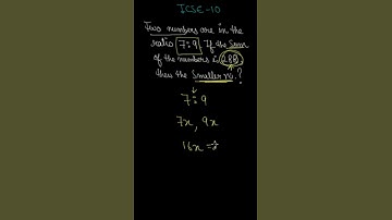 ICSE 10 | RATIO AND PROPORTION  |CONCEPT BUILDING QUESTION 3| LEARN IN SECONDS| BEST TIPS