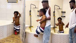 Oh Small Pin Can’t Climb Jacuzzi To Bath,Kwaw Weezy Take Advantage to collect Ghc500😂😂😂😂