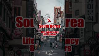 Top 5 countries with Highest life expectancy | #Shorts #Youtubeshorts #viralshorts #top5