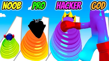 NOOB vs PRO vs HACKER vs GOD in Slimy Runner 3D