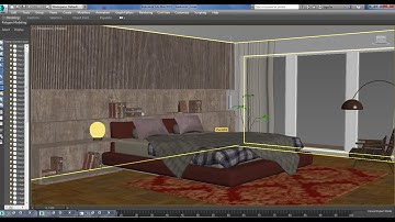 3DsMax Tutorials, Tutorial on Modeling Texturing & Lighting a Bedroom in 3dsmax using Vray (Part 10)