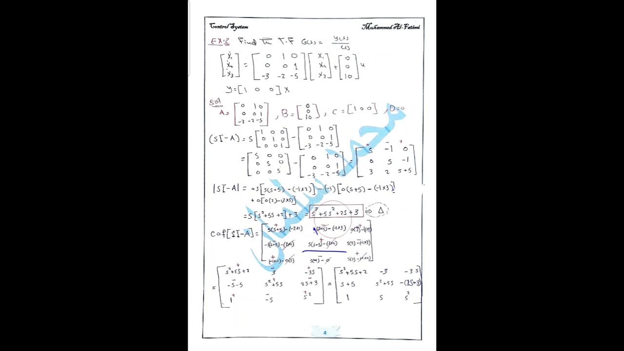 Control System .Transfer Function.lecture 3 part (2) - YouTube