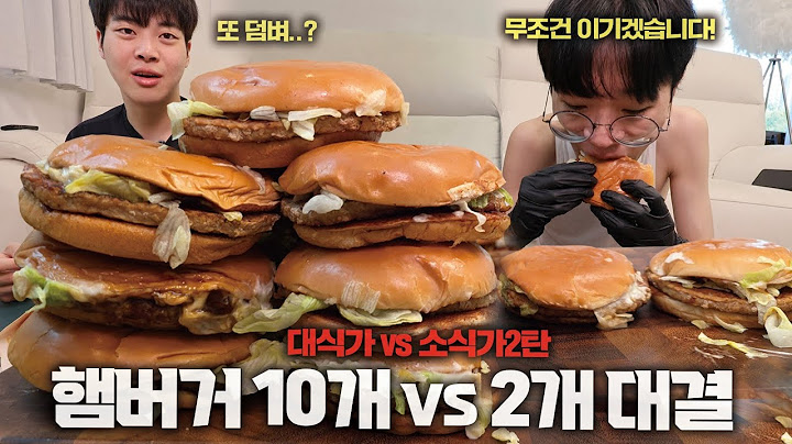 "This time it's really close!" Big Eater vs. Small Eater Part 2! Bulgogi Burger Eating Competition🔥