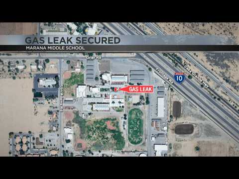 Gas leak secured at Marana Middle School