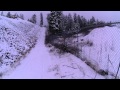 Dirtbiking in the snow then crash