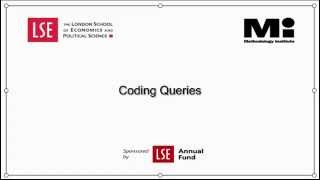 NVivo Tutorials: Coding Queries