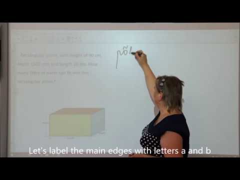 How to calculate cubage of rectangular prism(EN) / Kuidas arvutada risttahuka ruumala(EST)