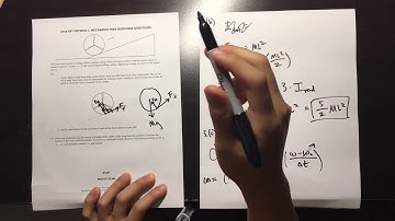 2018 AP Physics C: Mechanics FRQ3 Solutions