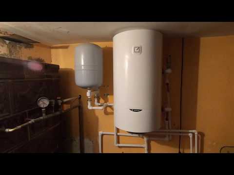 Apa Calda menajera gratis de la boilerul termoelectric montat la soba cu serpertina / free hot water