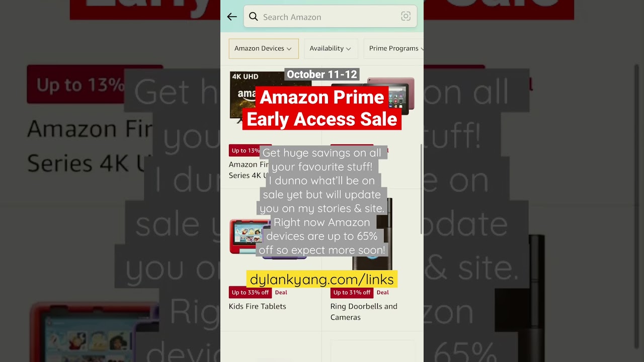 Get the BEST Deals for Amazon Prime Early Access Sale - Get up to 65% off Amazon Devices! 