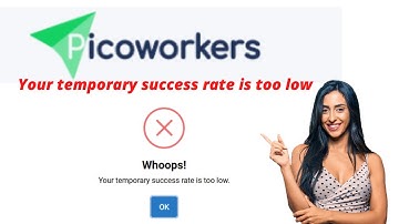 Your temporary success rate is too low. Pikoworkers task submit problem solved by needtouch