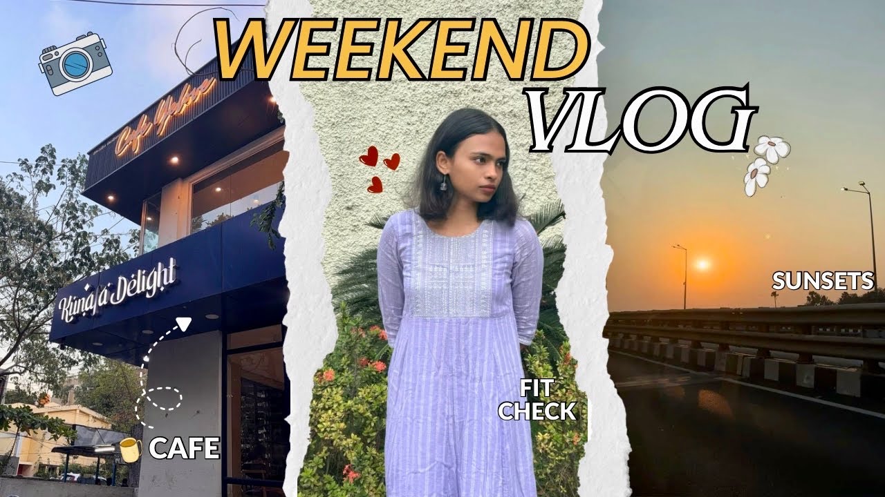 Weekend Vlog 🍫 : Getting Ready  , College Symposium 🏫, Cafe Hopping ☕️ & more | G3 | Vlog