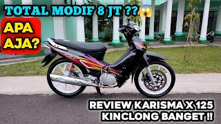 MODIF HABIS 8 JUTA⁉️😱 RIVIEW HONDA KARISMA X 125 #141 #motovlogindonesia