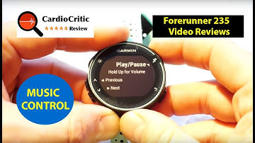 Garmin Forerunner 230 & 235 Music Control - how to control iPhone & Android Music