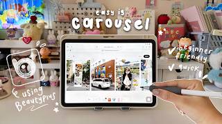 How to Make EASY Instagram Carousels using BeautyPlus ⭐️ | BEGINNER FRIENDLY