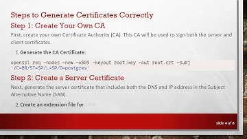 Deploying a Postgres Container with Multi CN Certificates