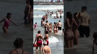 🇦🇷 Mar Del Plata Beach Argentina A Windy Day