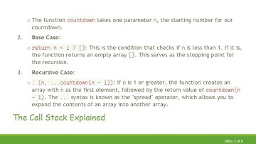 Understanding the Javascript ES6 Recursion Function to Generate Countdown Arrays