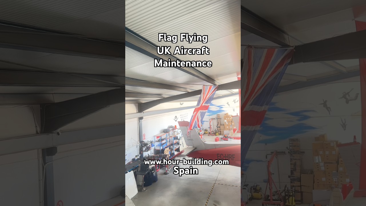 UKCAA maintenance in LEJE with www.hour-building.com #hourbuilding #flying #aircraftmaintenance