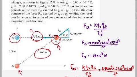 Adding electrostatic forces -vectors