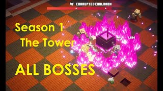 Season 1  - THE TOWER All Bosses - Minecraft Dungeons