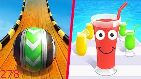 🖼 Sky Rolling Ball 3D Vs Juice Run - Android iOS Gameplay / ErA Mini Games