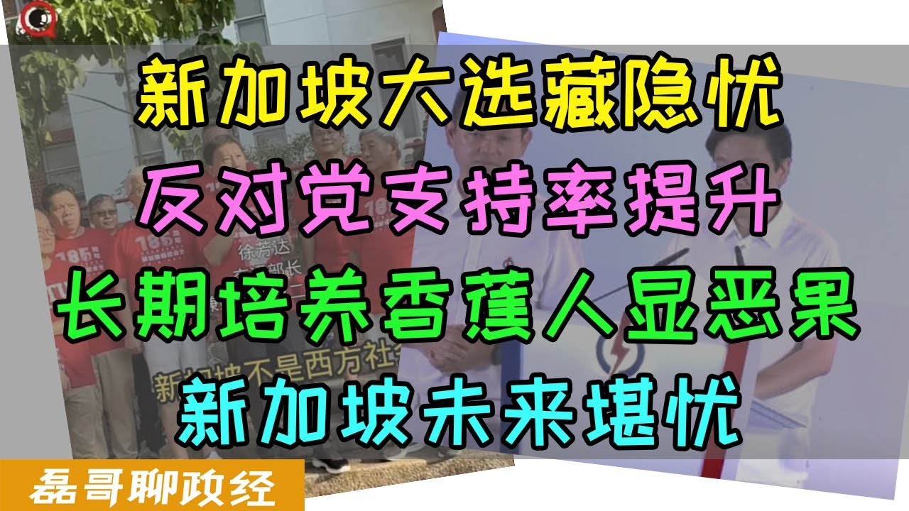 新加坡大选藏隐忧，反对党支持率上升，长期去中华文化全面西化显恶果，为什么说新加坡搞多元化就是自掘坟墓？新加坡华人支持反对党为什么说是正中下怀？