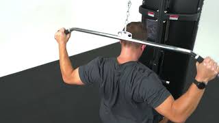 FORCE USA – Solitude Series T1 – Lat Pulldown / Seated Row Machine – F-S-LPSR