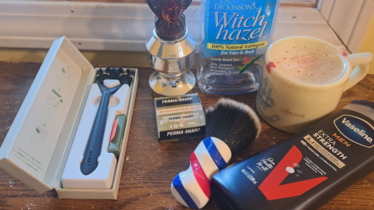 First Head Shave With The Leaf Razor - YouTube