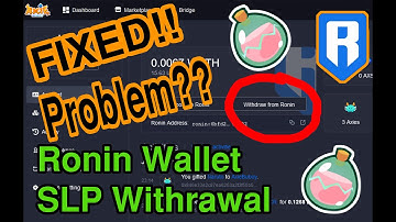 FIXED!!! Axie Infinity, Withdrawal Problem sa Ronin Wallet, Cannot Claim SLP,  (Tagalog)