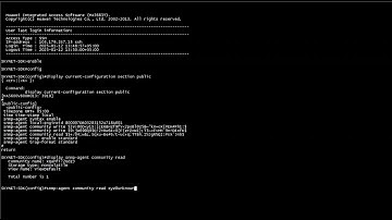 How to add SNMP community  read in Huawei OLT R018.