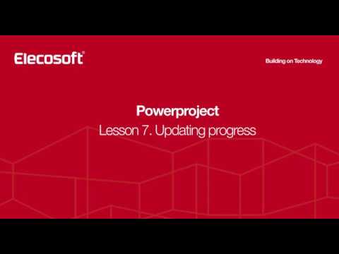 Powerproject Lesson 7 - Project Progress Update - YouTube
