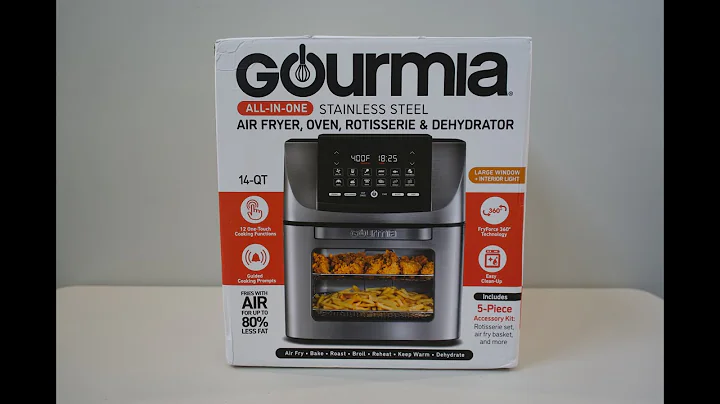 Gourmia All-In-One Stainless Steel Air Fryer | Air Fryer, Oven, Rotisserie & Dehydrator