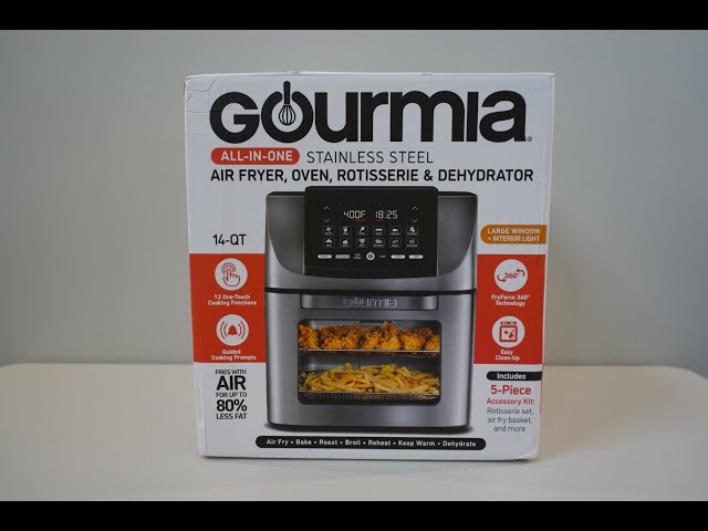 Gourmia 14qt All-in-one Digital Air Fryer, Oven, Rotisserie