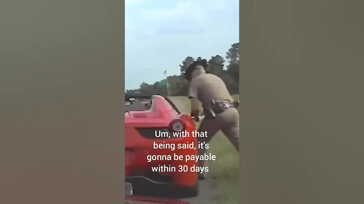 "I run the county" Comissioner tells Trooper after being caught speeding in a Ferrari #shorts