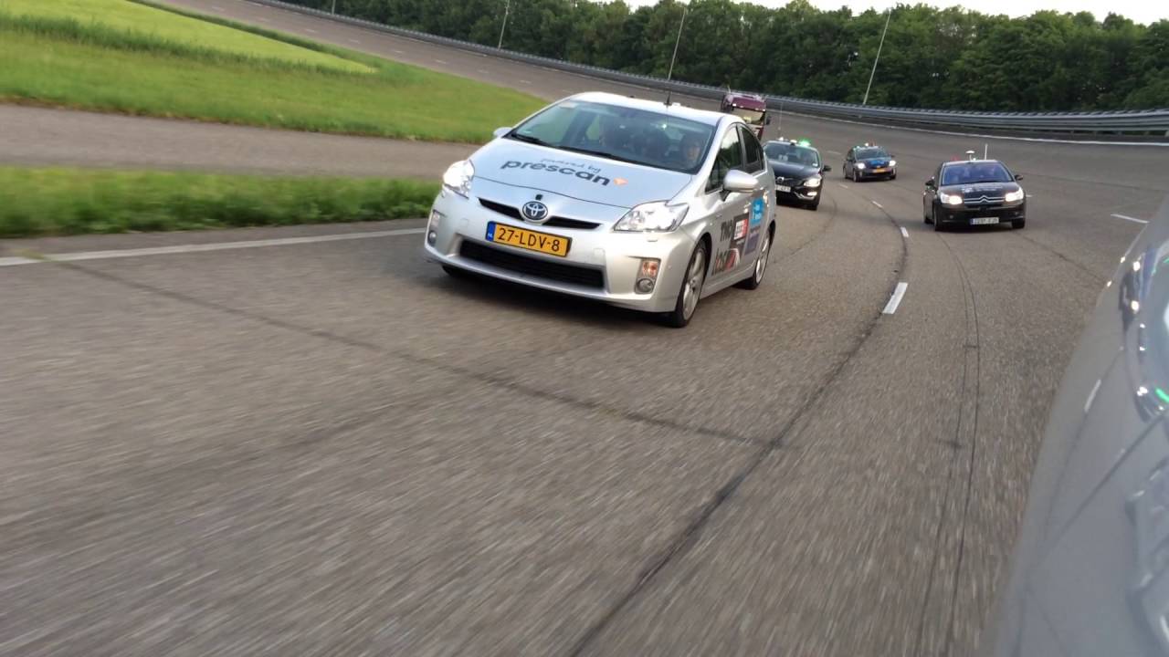 Two days before GCDC 2016 successful merge No.1 at Lelystad test track
