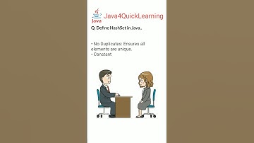 Define HashSet in Java #corejava #hashset #collectionframework #java4quicklearning