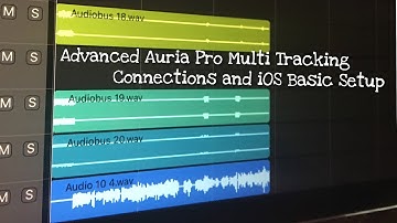 Advanced Auria Pro Multi Tracking  : iOS Connections and Basic Setup