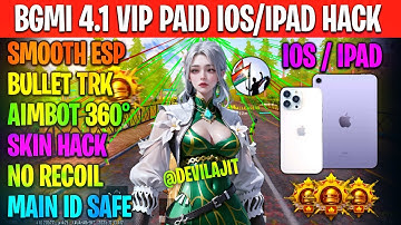 BGMI 4.1 iOS Hack Latest 2025 | Safe Main Id | iOS HACK Direct Install Skin Hack 4.1 BGMI IOS HACK