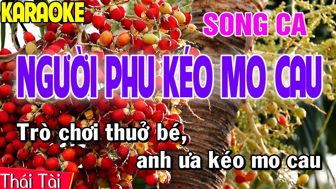 Người Phu Kéo Mo Cau Karaoke Song Ca | Thái Tài