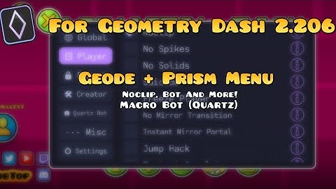 Macro Bot? | Geometry Dash Geode Prism Menu