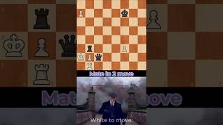 60% of Chess Player can't Solve this Puzzle in 2 Moves #chess #puzzle #edit #viral #shorts