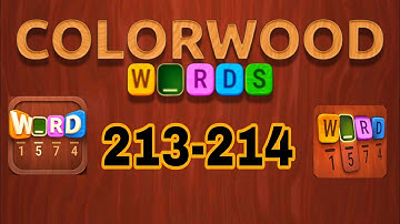 COLORWOOD WORDS Cryptogram level 213 214